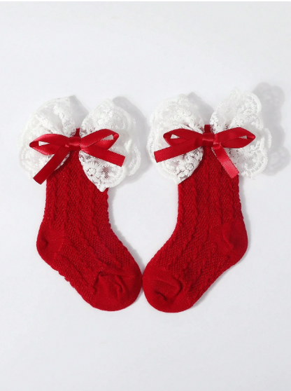 Calcetines y Diadema de Bebe