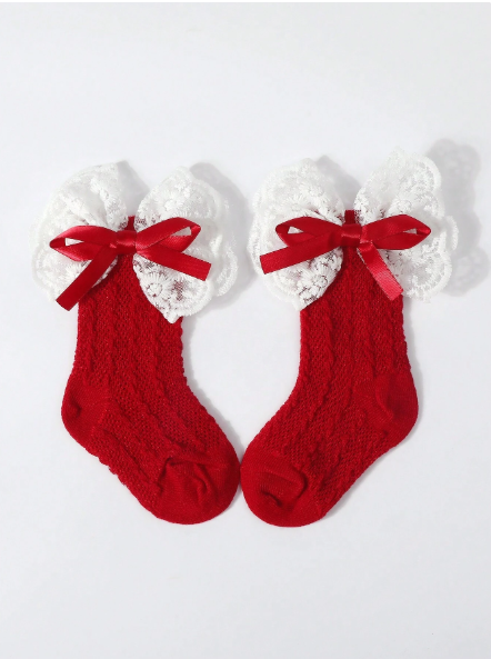 Calcetines y Diadema de Bebe