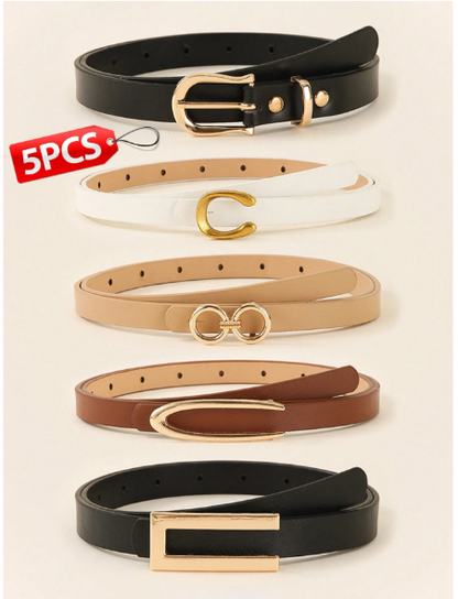 Set 5 Cinturones para Dama