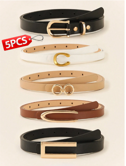 Set 5 Cinturones para Dama