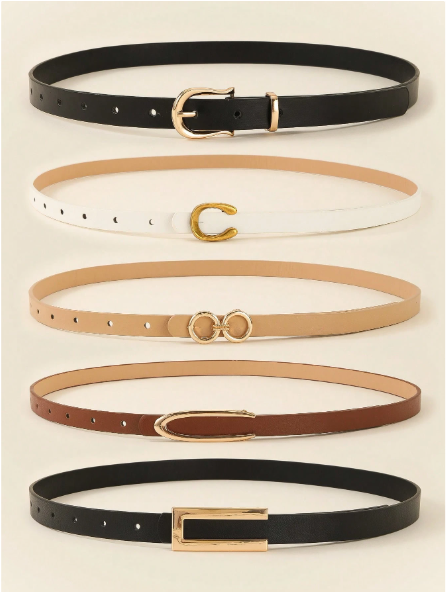 Set 5 Cinturones para Dama