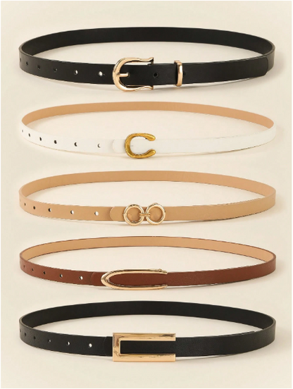 Set 5 Cinturones para Dama