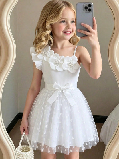 Vestido blanco niña