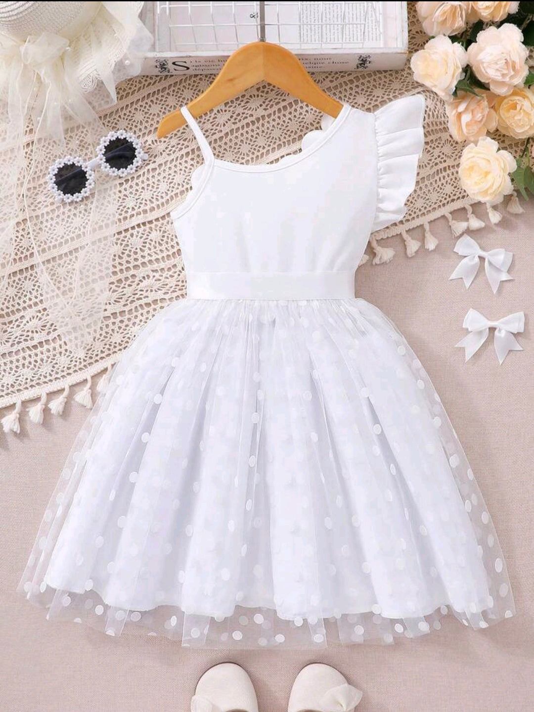 Vestido blanco niña