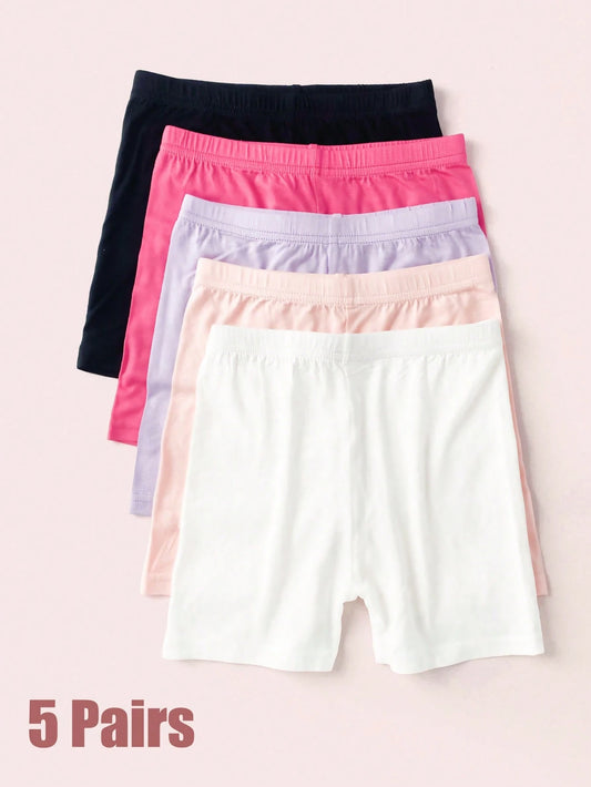 5 leggins cortas, niñas