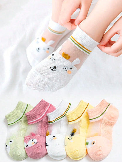 5 pares calcetines niña
