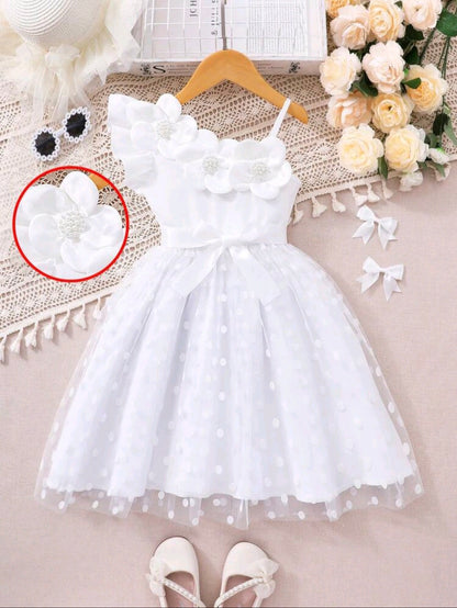 Vestido blanco niña