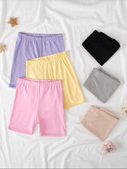 6 leggins cortos niñas